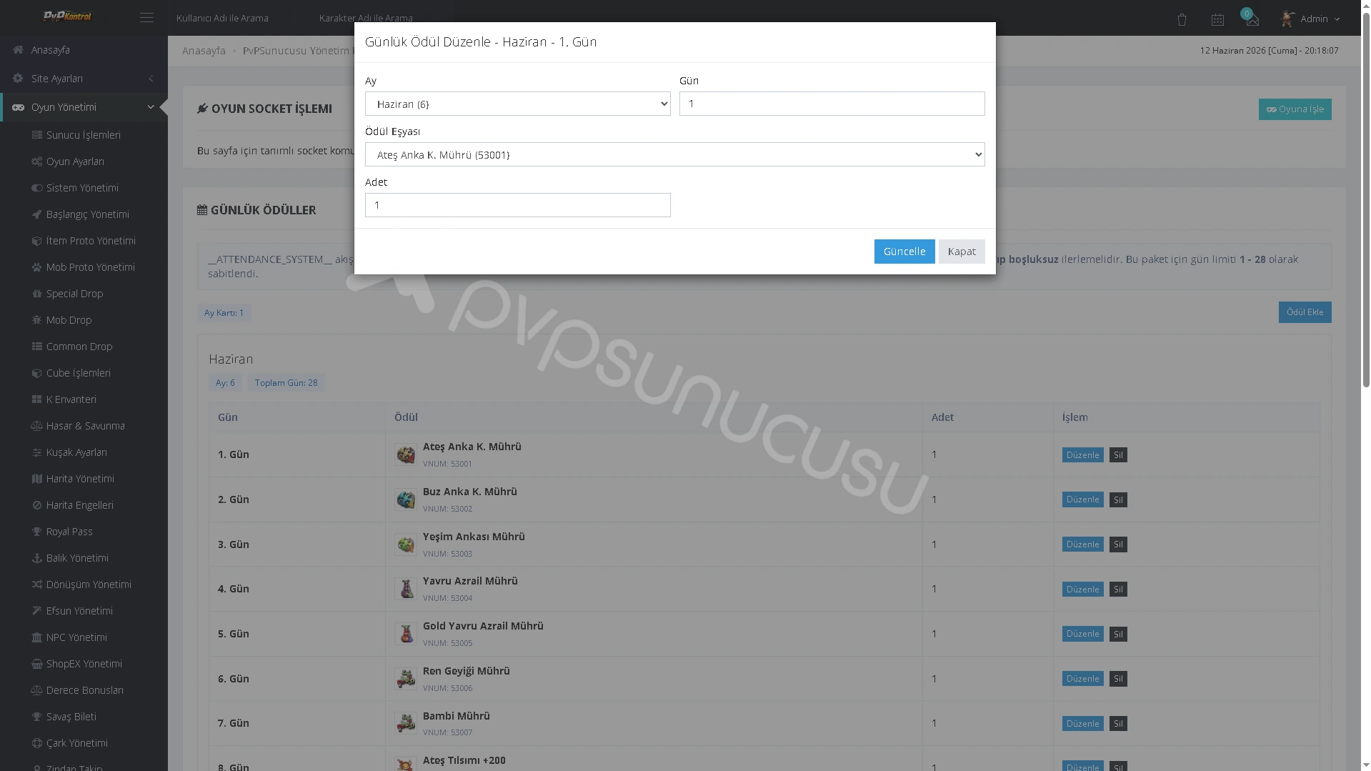 PvPKontrol - Oyun Yönetimi İşlemleri görseli 66