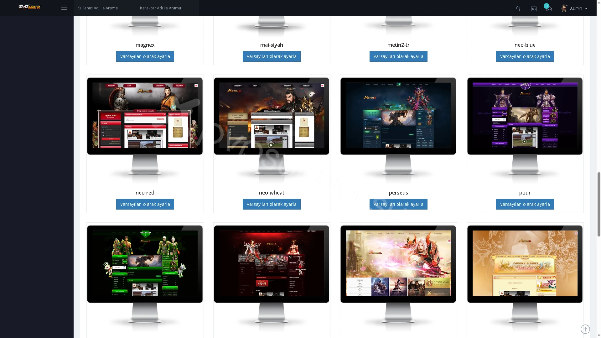 PvPKontrol - Site Ayarları İşlemleri görseli 5