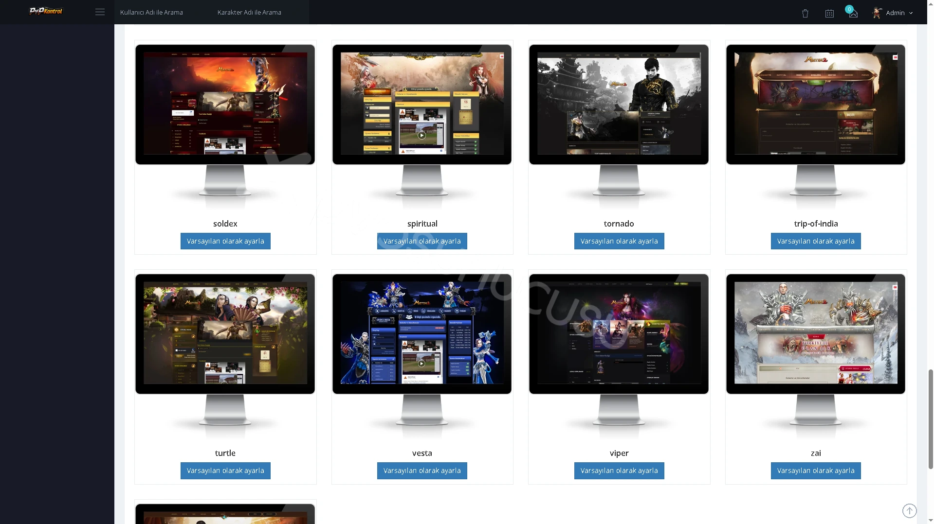 PvPKontrol - Site Ayarları İşlemleri görseli 6