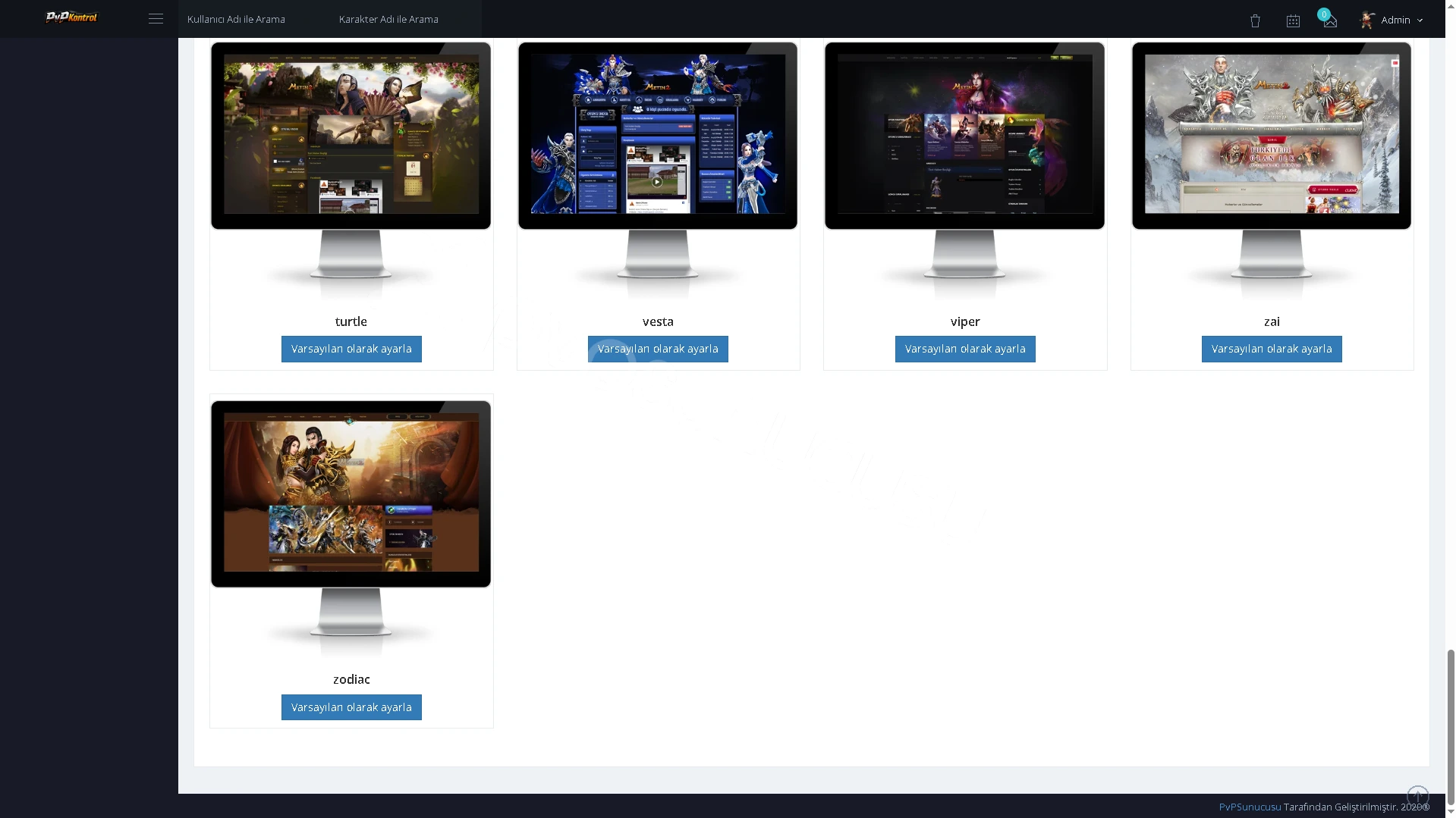 PvPKontrol - Site Ayarları İşlemleri görseli 7