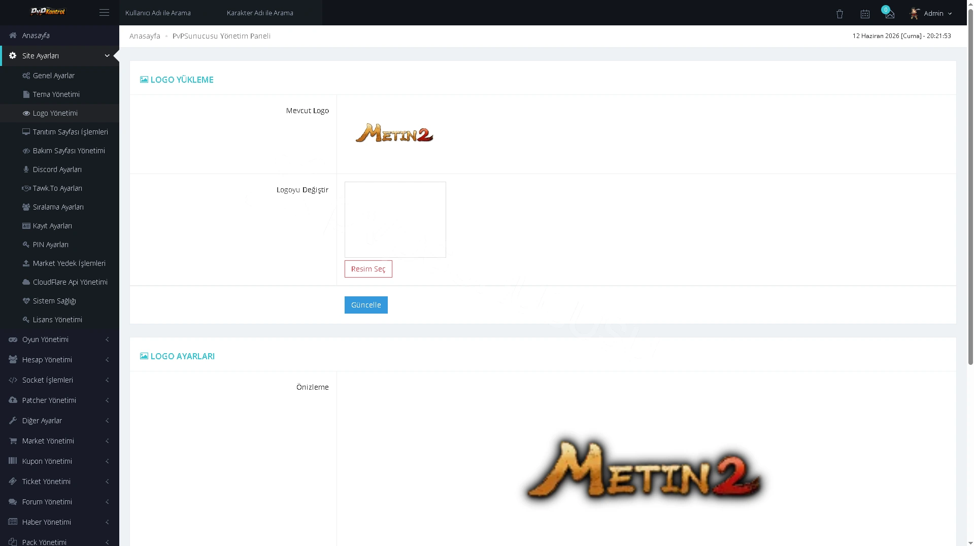 PvPKontrol - Site Ayarları İşlemleri görseli 8
