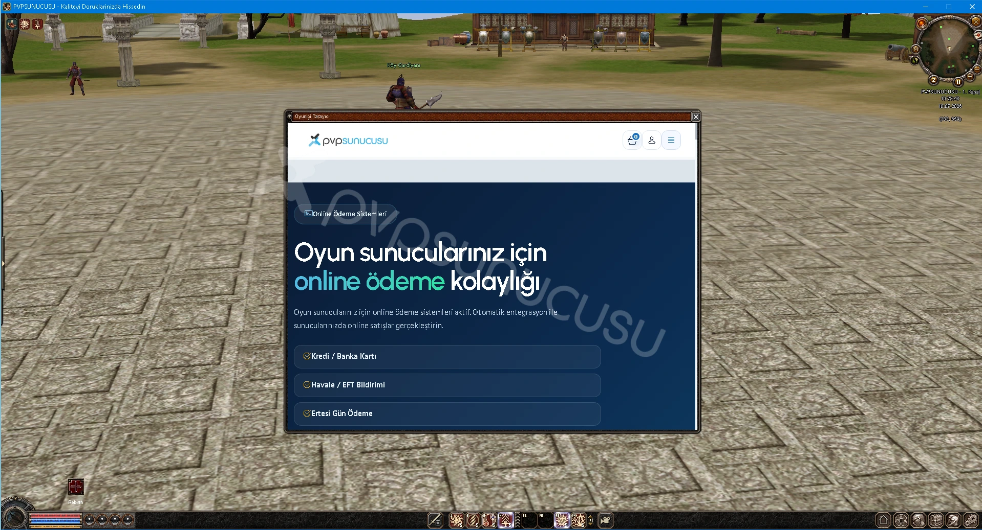 Oyun İçi Tarayıcı Sistemi Oyun İçi Tarayıcı Sistemi görseli