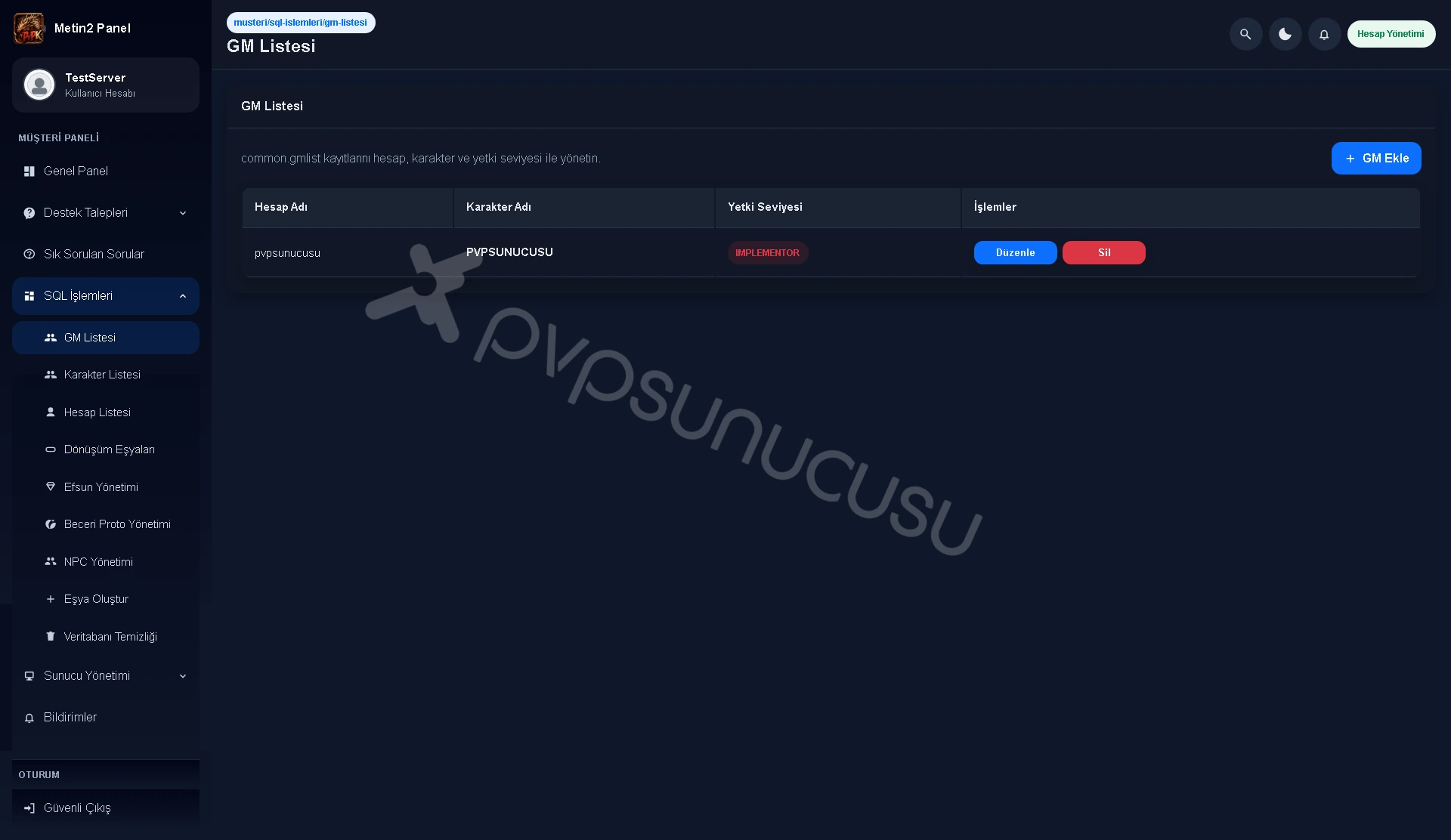 Ücretsiz Yönetim Paneli - PvPKontrol Ücretsiz Yönetim Paneli - PvPKontrol görseli