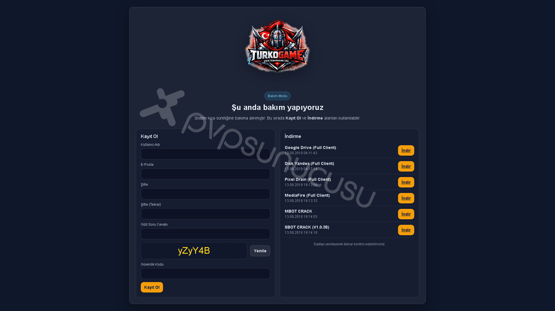 Site Bakım Modu Site Bakım Modu görseli