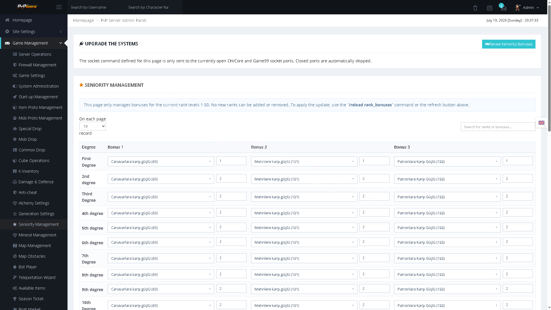 PvPKontrol - Oyun Yönetimi İşlemleri image 44
