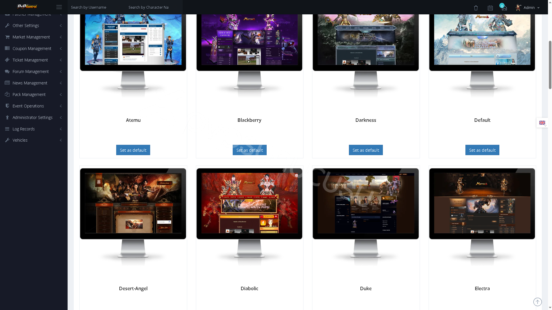 PvPKontrol - Site Ayarları İşlemleri image 4