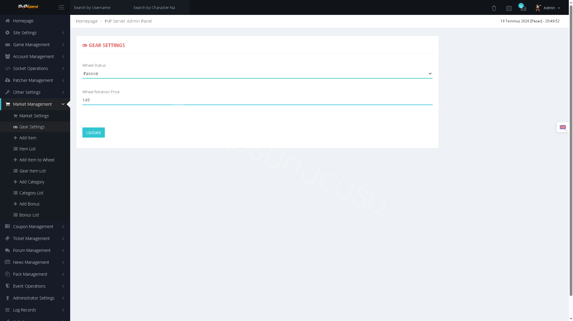 PvPKontrol - Market Ayarları image 6