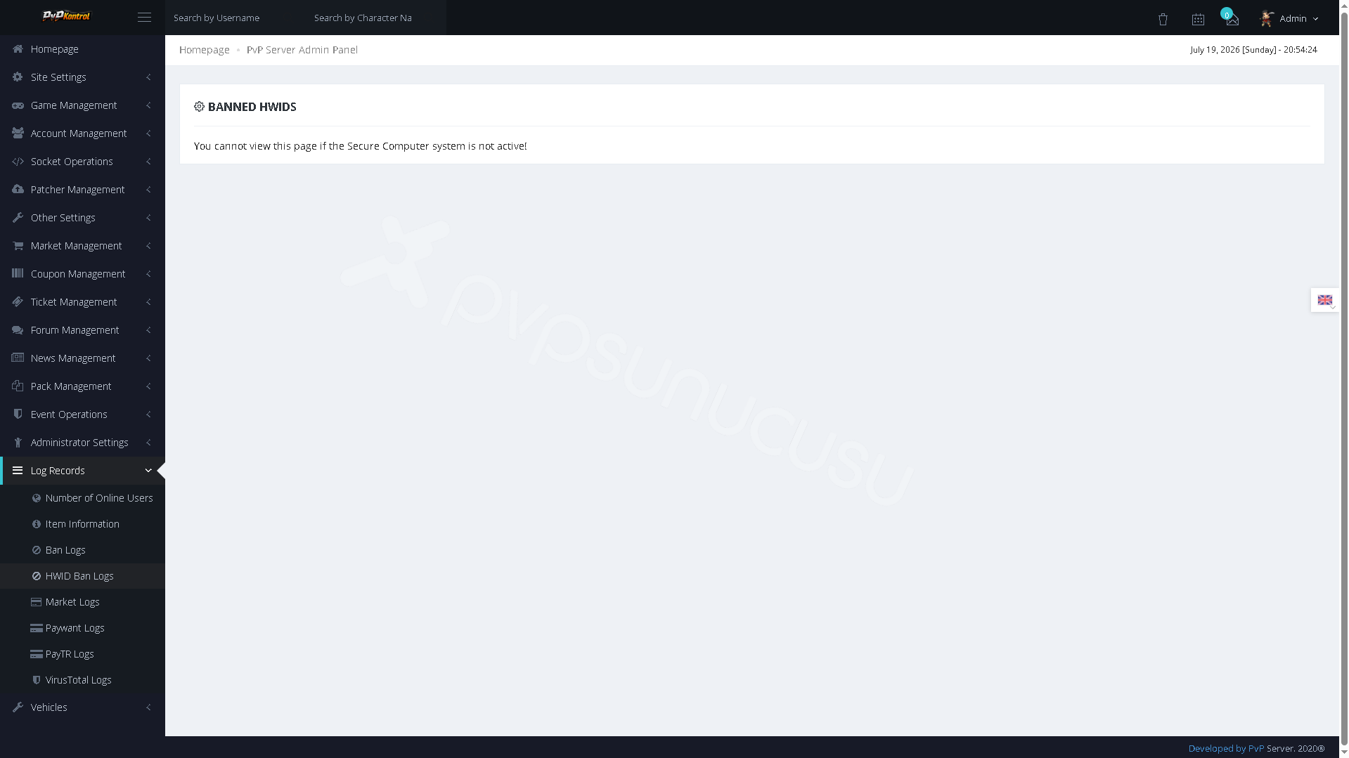 PvPKontrol - Log Kayıtları İşlemleri image 4