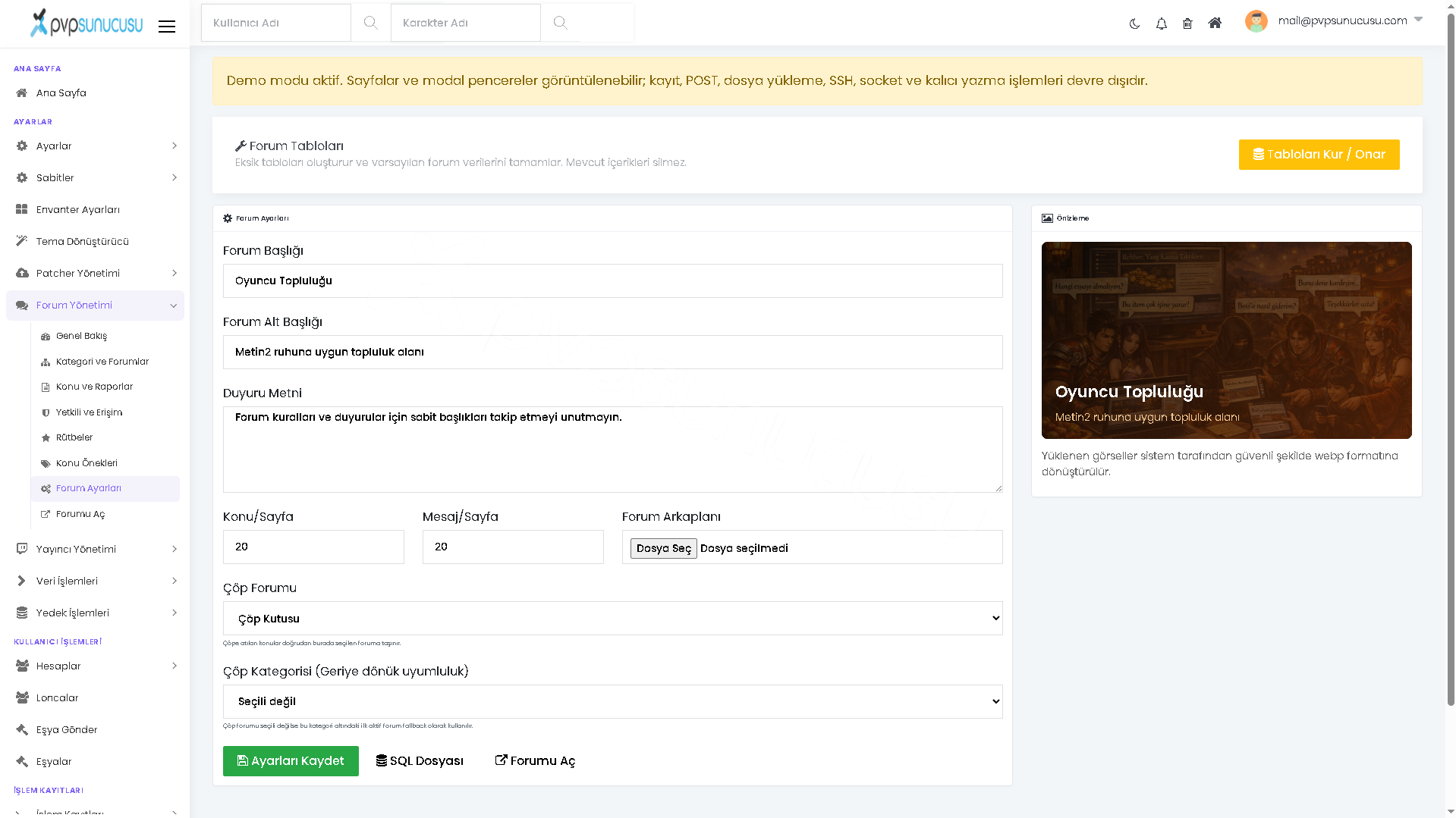 Forum Yönetimi görseli 9
