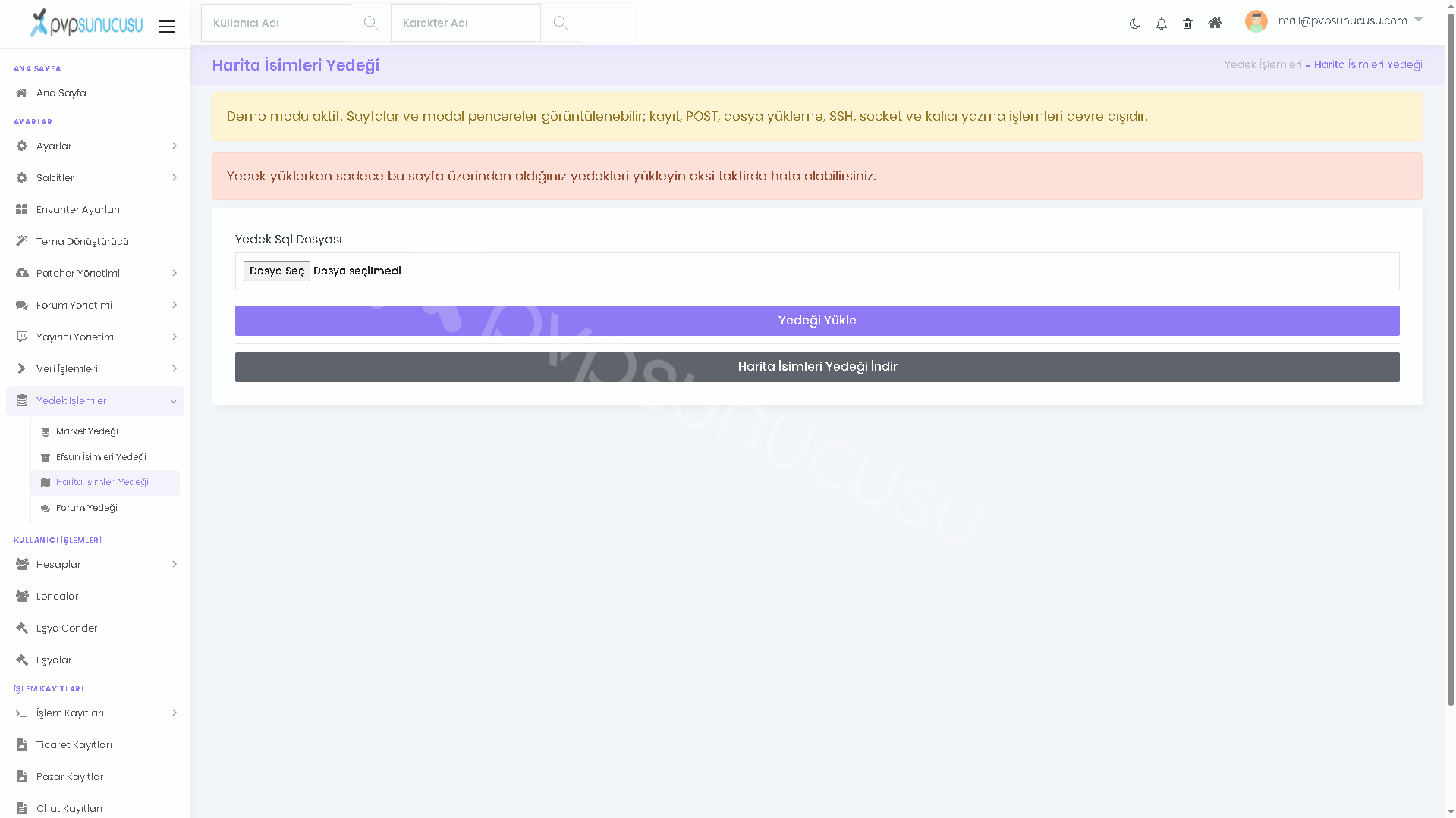 Yedek İşlemleri görseli 3