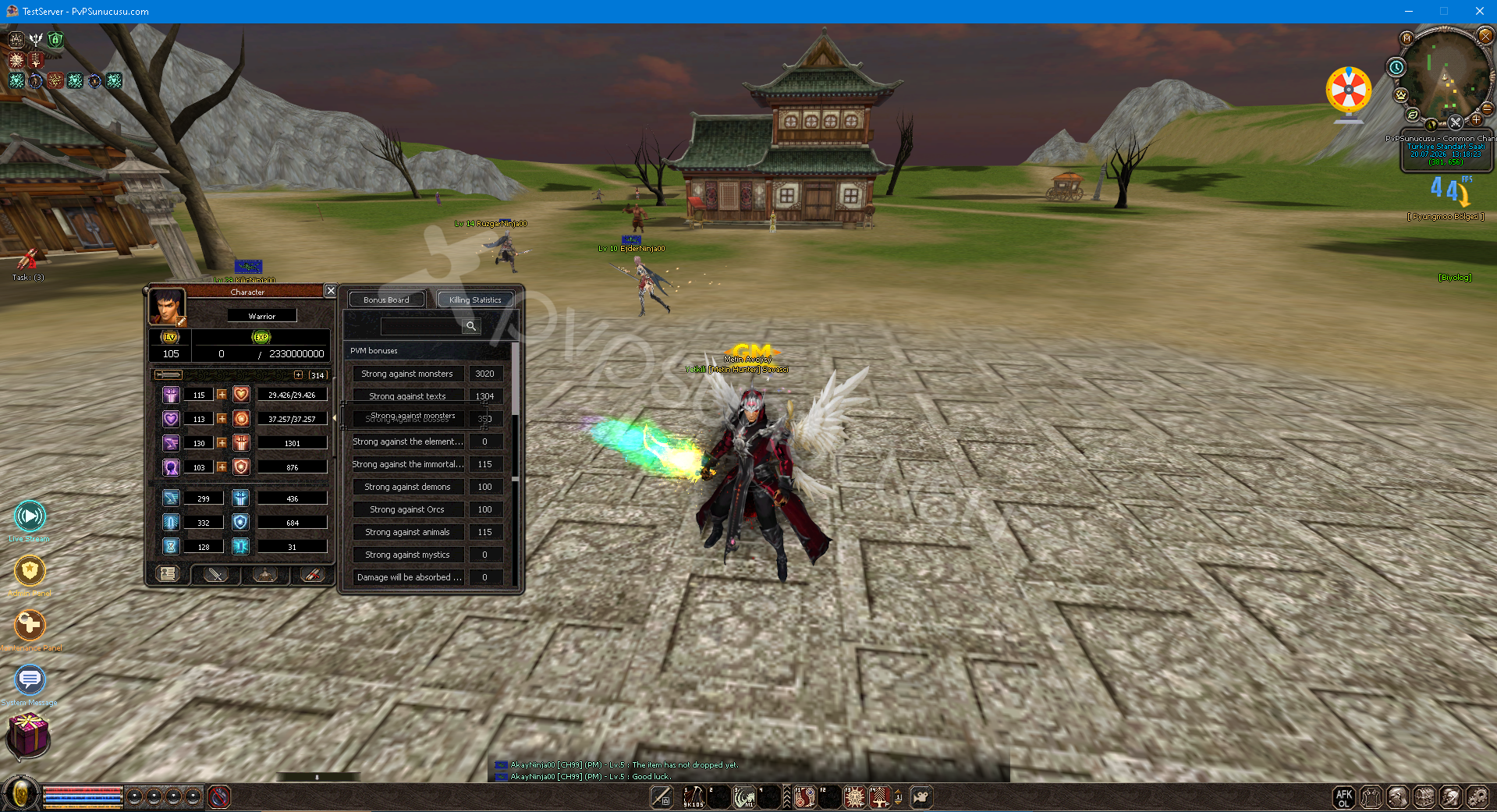 New Character Information Window image 2