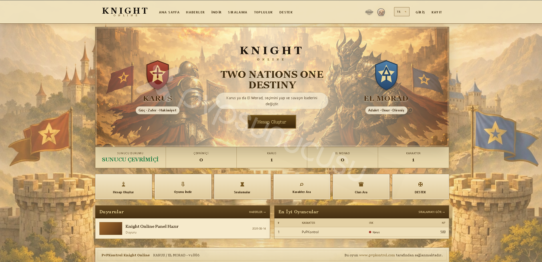 Ücretsiz Knight WebPanel görseli 1