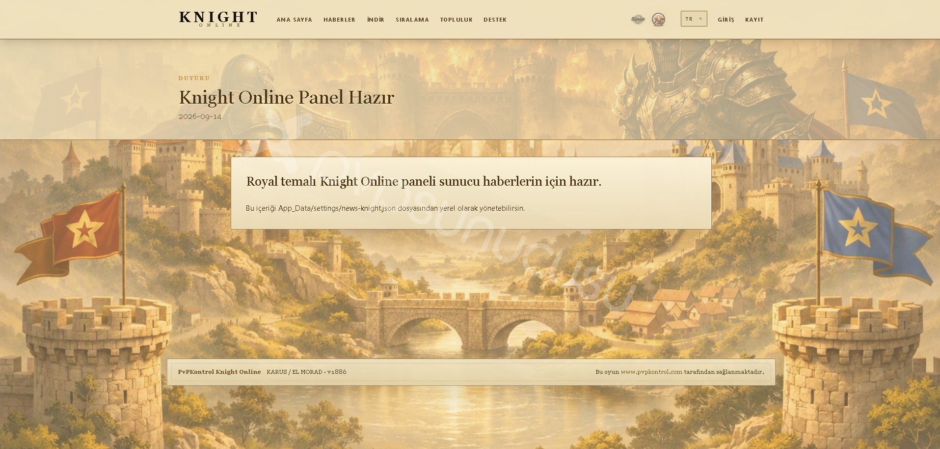 Ücretsiz Knight WebPanel görseli 2